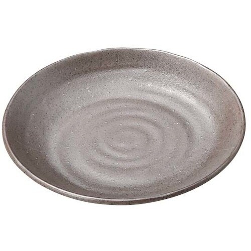 EBM マイン メラミンウェア 丸皿 茶 18cm
