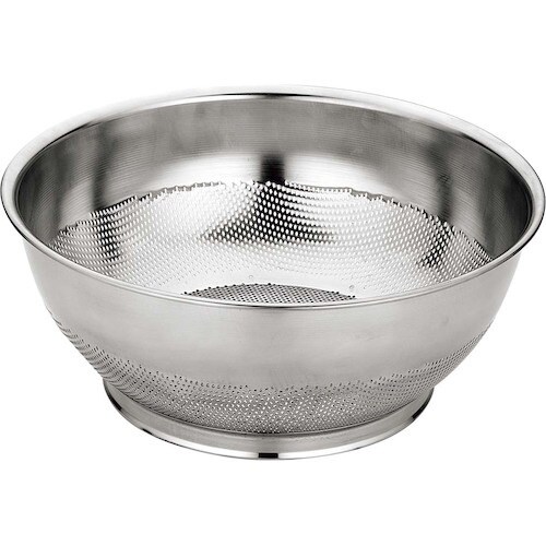 EBM UK 18−8 パンチング巾広浅型ザル 3