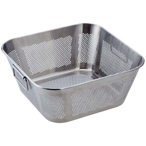 EBM UK 18−8 パンチング角型揚げザル ハ