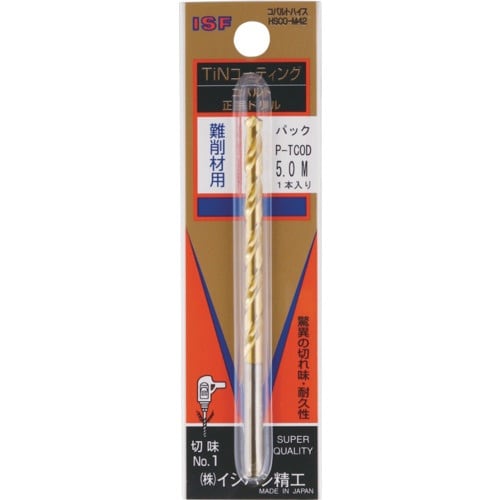 ISF パック入 TINコバルト正宗ドリル 1.6
