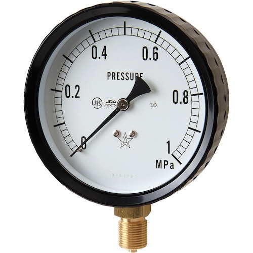 右下 密閉形圧力計(成績書付き、トレーサビリティ無