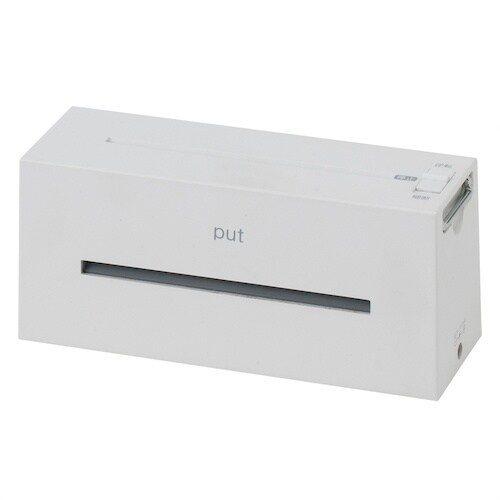 ナカバヤシ パーソナルシュレッダ プット ホワイト