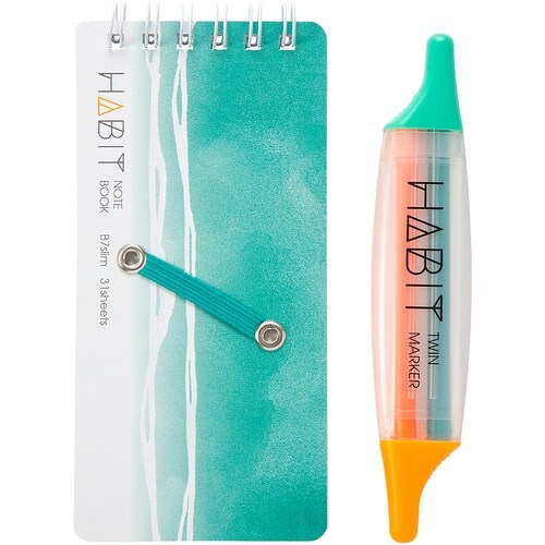 ナカバヤシ ハビット マーカー&ノート B7sli