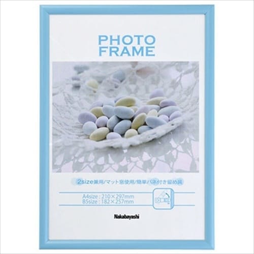 ナカバヤシ PVCフォトフレーム/A4・B5/ブル