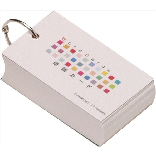 ナカバヤシ 単語カ−ド54*90/111枚カバ−付