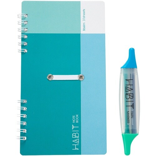 ナカバヤシ ハビット マーカー&ノート B6sli