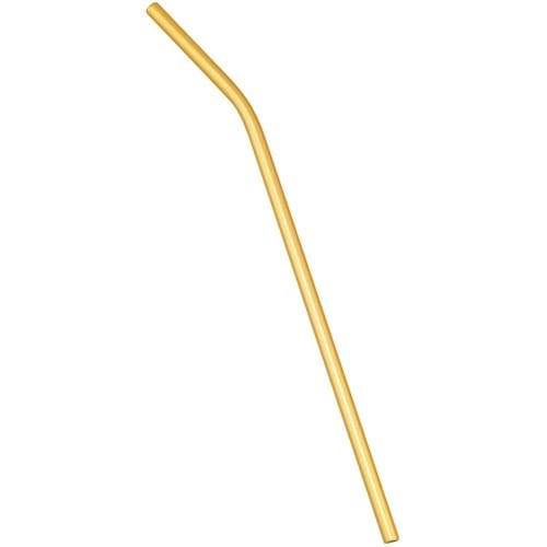 EBM カラール アルミストロー(曲り)ゴールド