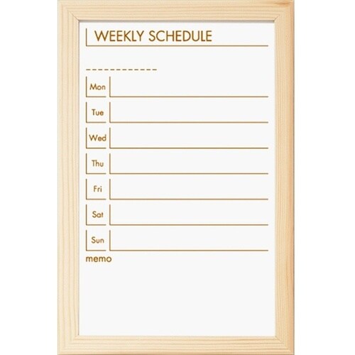 ナカバヤシ ウッドスケジュールボード 330×22