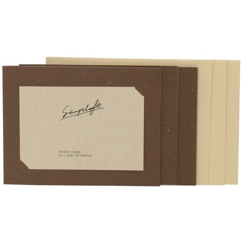 ナカバヤシ シンプラフト/フォトカード3枚組/L判