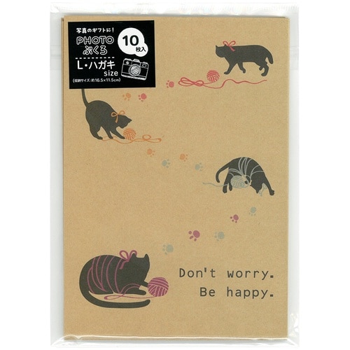ナカバヤシ PHOTOぶくろ L・ハガキ 10枚