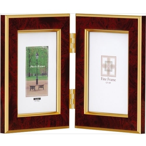 ナカバヤシ 樹脂製フォトフレーム/L縦2面/レッド