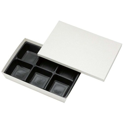 EBM テーパー型貼箱 乳白 HSH−80−55(