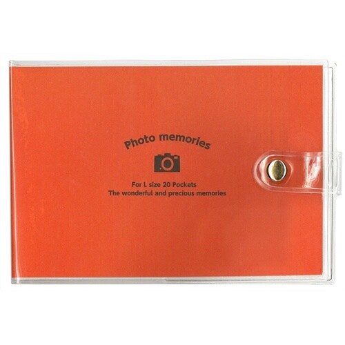 ナカバヤシ カバーポケットアルバム L201 レッ