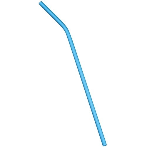 EBM カラール アルミストロー(曲り)ブルー P