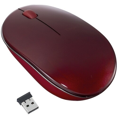 ナカバヤシ 無線 3ボタン Blue LEDマウス