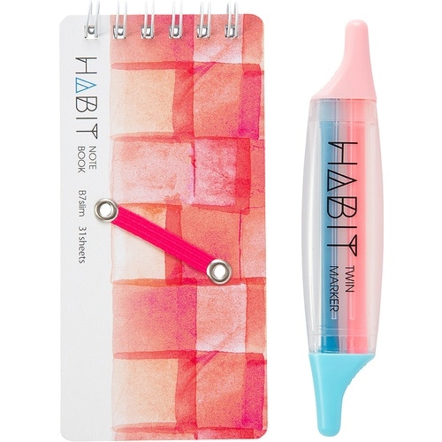 ナカバヤシ ハビット マーカー&ノート B7sli