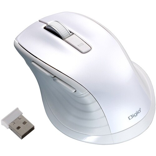 ナカバヤシ 無線静音5ボタンBlueLEDマウス/