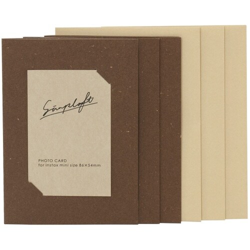 ナカバヤシ シンプラフト/フォトカード3枚組/チェ