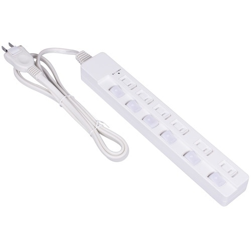 ナカバヤシ 安全機能満載スイッチ付OAタップ/6個