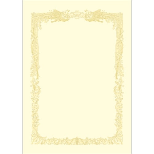 ササガワ 賞状用紙 OA賞状用紙 クリーム B4判