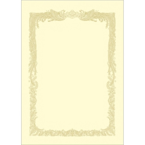 ササガワ 賞状用紙 OA賞状用紙 クリーム A3判