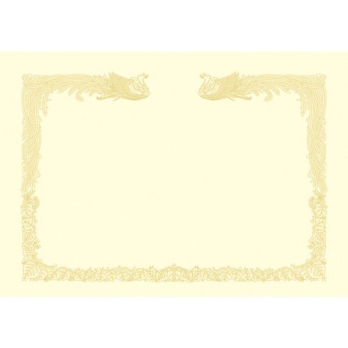 ササガワ 賞状用紙 OA賞状用紙 雲なし クリーム