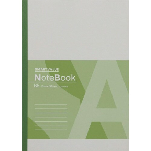 PLUS 120354)再生紙ノート セミB5 A