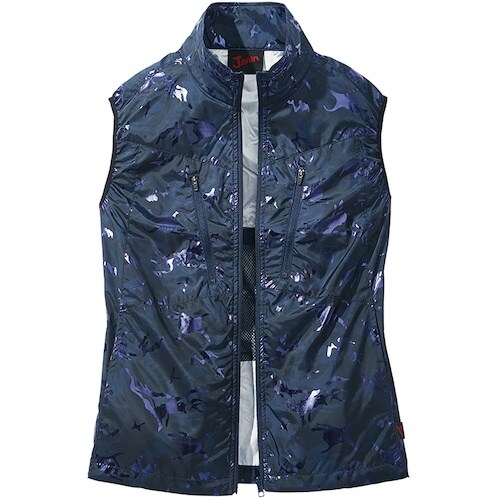 自重堂 空調服ベストシャイニーネービーカモフラ