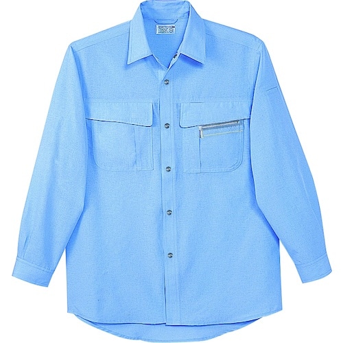 自重堂 シャツ ソフトブルー LL