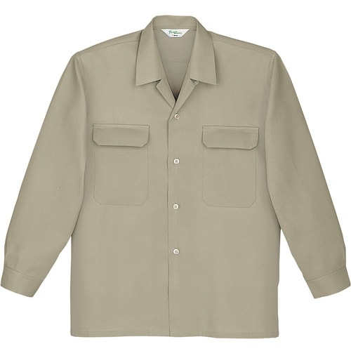 自重堂 長袖シャツ カーキ EL