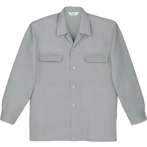 自重堂 長袖シャツ グレー S