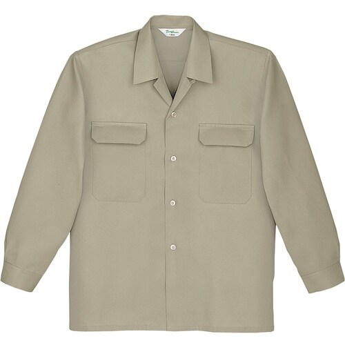 自重堂 長袖シャツ カーキ 4L