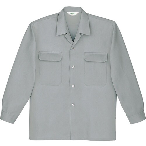 自重堂 長袖シャツ グレー LL