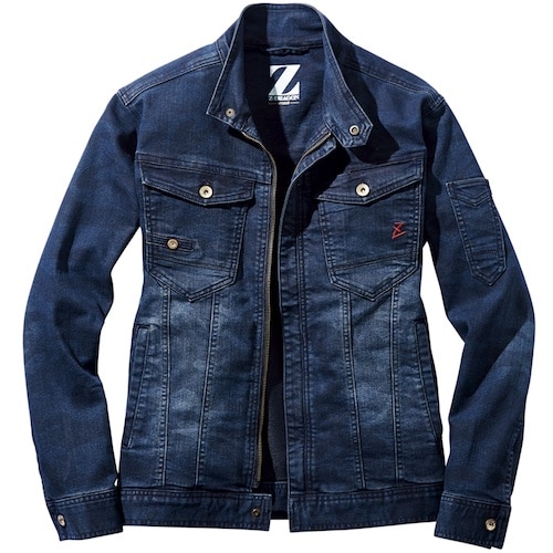 自重堂 ブルゾン インディゴカモフラ LL