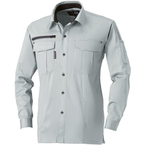 G.G. 165 長袖シャツ シルバーグレー L