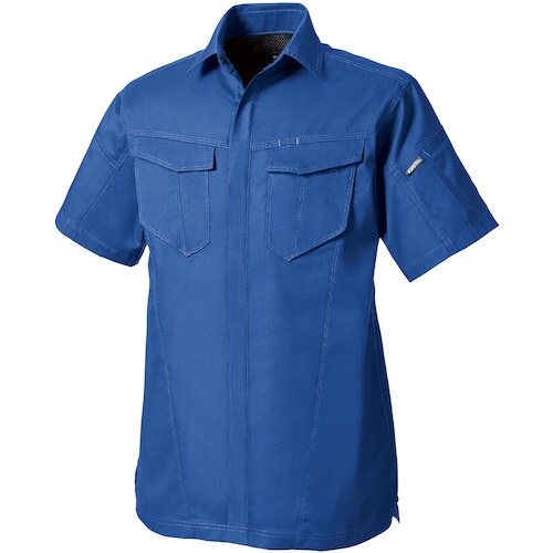 SOWA 3008−03 半袖シャツ ブルー 6L