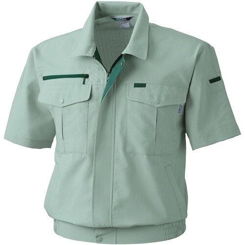 桑和 VA911 半袖ブルゾン モスグリーン 4L