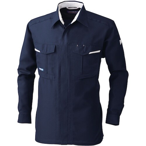 桑和 945 長袖シャツ ネイビー L