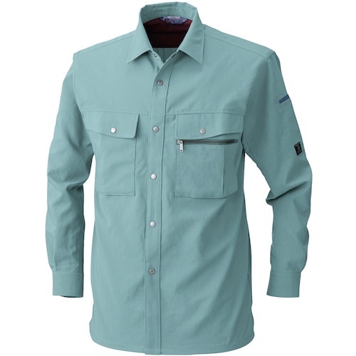 桑和 EC925 長袖シャツ モスグリーン 4L