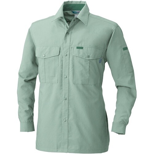 桑和 VA915 長袖シャツ モスグリーン M