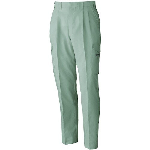 桑和 VA918 ツータックカーゴパンツ モスグリ