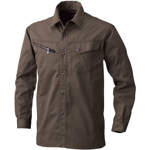 SOWA 3225 長袖シャツ グリーン 3L