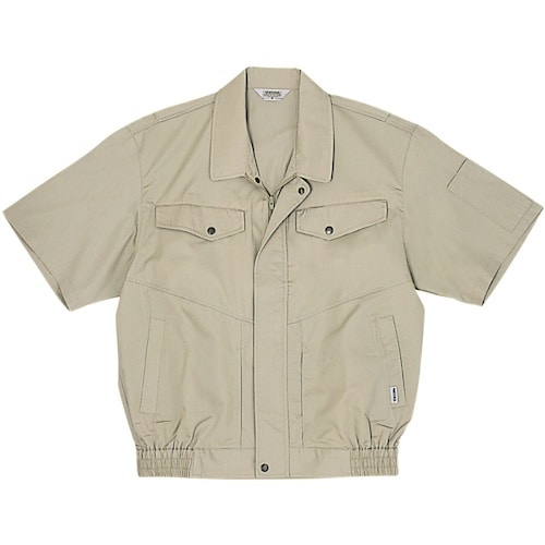 桑和 VA681 半袖ブルゾン アイボリー LL