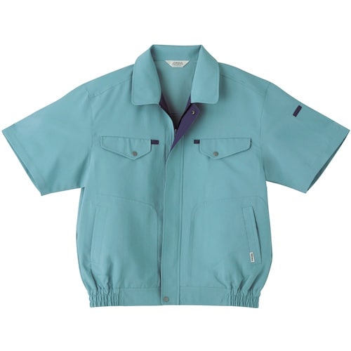 桑和 VA951 半袖ブルゾン ケンブリッヂブルー