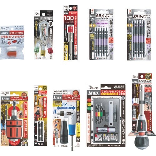 アネックス 2019年 先端工具10点セット ケー