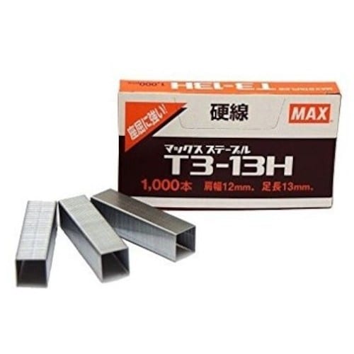 MAX T3ステープル 肩幅12mm・足長さ13m