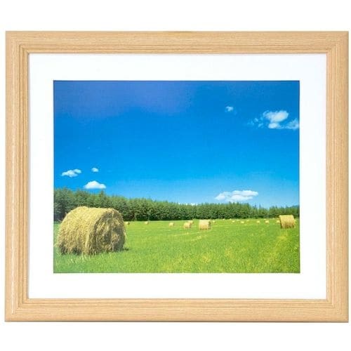 フジカラー 木製額縁YM−3木地 アクリル 6切