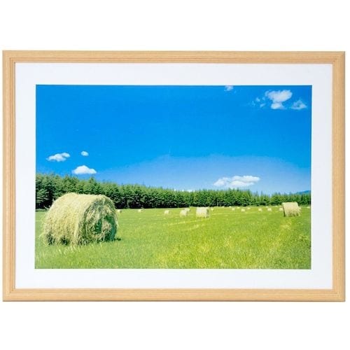 フジカラー 木製額縁YM−3木地 アクリル A3ノ