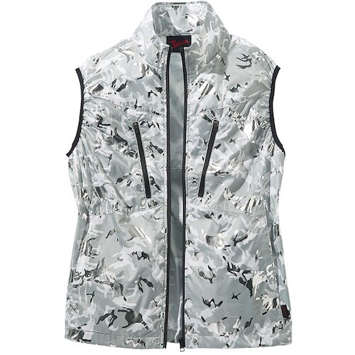 自重堂 空調服ベスト シヤイニ−SVカモフラ SS