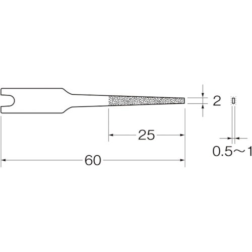 リューター 電着フレキシブルダイヤモンドヤスリ